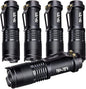 5 Pack SK-68 3 Modes Handheld Mini Cree Q5 LED Flashlight Torch Tactical Lamp 7w 300lm Adjustable Focus Zoomable Light