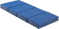 ECR4Kids Everyday Folding Rest Mat, 4-Section, 5/8in, Sleeping Pad, Blue/Grey, 5-Pack