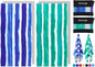 2 Pack Microfiber Oversized Beach Towel Lightweight Thin Sandproof Compact Quick Dry Clearance Towels Extra Large Sand Free Pool Travel Beach Essentials Accessories Women Men Adult Gift Green Stripe