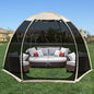Alvantor Screen House Gazebo, 6-10-15 Person Pop Up Igloo Screened Canopy Tent with Mosquito Netting Sides, Instant UV Resistant Sun Shelter for Garden, Patio, Backyard