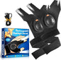 LED Flashlight Gloves with Waterproof Lights - Rechargeable Finger Light Stocking Stuffers for Men Dad Husband Cool Gadgets Tool Fishing Camping Unique Christmas Gifts for Men Who Have Everything