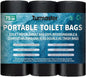 25/50 / 75 Pcs Portable Camping Toilet Bags,5 Gallon Compostable Toilet Replacement Bags for Camping Toilet, Portable Potty Bags for Outdoor Camping