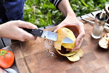 4.5" Folding Utility Knife 440A Stainless Steel Blade G10 Handle Pocket Foldable Fruit knife peeling knife for Outdoor Camping Activities
