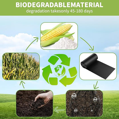 Biodegradable Camping Toilet Bags, 100 Count, 30L Capacity, Suitable for Outdoor Use, Portable and Disposable