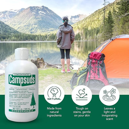 Outdoor Soap - Environmentally Conscious Camping Soap - Hiking & Camping Supplies - Camp Soap, Backpacking Soap, Travel Soap - Must Have Camp Wash Soap for Camping