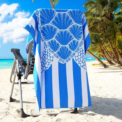 2 Packs Microfiber Oversized Beach Towel Lightweight Thin Sandproof Compact Quick Dry Clearance Towels Extra Large Sand Free Pool Travel Beach Essentials Accessories Women Adult Gift Blue Navy Turtle