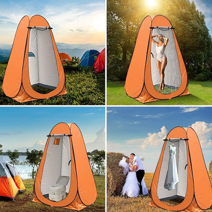 Anngrowy Pop Up Privacy Shower Tent - Portable Outdoor Camping Bathroom Toilet Changing Dressing Room - UPF40+ Waterproof