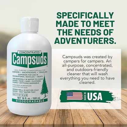 Outdoor Soap - Environmentally Conscious Camping Soap - Hiking & Camping Supplies - Camp Soap, Backpacking Soap, Travel Soap - Must Have Camp Wash Soap for Camping