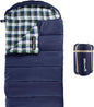 Sleeping Bag - 32F Comfort Rated 3-Season Envelope-Style Sleep Bag with Hood for Backpacking, Hiking, and Camping by Wakeman