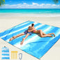 Beach Blanket Waterproof Sandproof Beach Mat 79" X 83" /10'x9'for 2-8 Adults Quick Drying Outdoor Picnic Mat Beach Accessories for Travel, Camping, Hiking