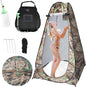 Camping Shower Tent,Pop Up Privacy Tent with Solar Shower Bag,Waterproof Pop Up Shower Tent for Portable Outdoor Toilet Shower Changing Room Sun Shelter Camping (Black/Camouflag/Green)
