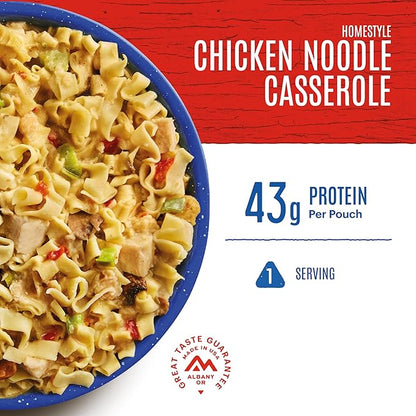 Mountain House Homestyle Chicken Noodle Casserole Pro-Pak | Freeze Dried Backpacking & Camping Food | 1 Serving