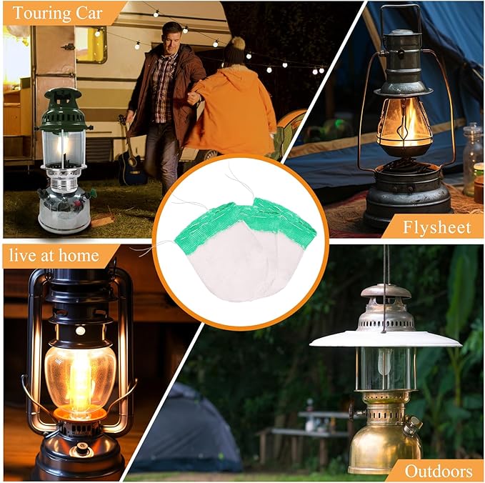 32 Pcs Propane Lantern Mantles, U Shape Mantles for Propane Lantern Gas Lamp Mantles Gas Lantern Mantles Gas Lantern Covers Mantles for Outdoor Camping Lantern