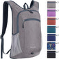 15L Hiking Backpack Small Travel Backpack Lightweight Packable Backpacks Casual Daypack for Women and Men, Light Grey
