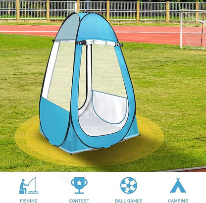 Pop Up Tent, Clear Outdoor Tents Sports Fishing, Rainproof and Windproof Beach Camping, Lightweight and Sturdy, Easy Set Up, UPF 50+ Portable Folding 39" x 64"