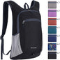 15L Hiking Backpack Small Travel Backpack Lightweight Packable Backpacks Casual Daypack for Women and Men, Black