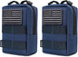 2 Pack Molle Pouches - Tactical Compact Water-Resistant EDC Pouch