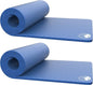 Foam Sleeping Pad for Camping - 0.75-Inch-Thick Waterproof Sleep Pad with Carry Straps for Cots, Tents, or Sleepovers by Wakeman Outdoors (Blue)