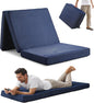 Sleeping Mats for Adults,Memory Foam Camping Folding Pad,Floor Trifold Mattress,Machine Washable Cover,Guest Bed