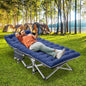 ABORON Folding Camping Cot for Adults, Double Layer 1200D, 500lb Capacity, Heavy Duty Guest Cot with Mat & Carrying Bag for Indoor & Outdoor Use