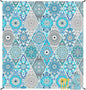 Teal Mandala Beach Blanket Waterproof Sandproof, Large Beach Mat Sand Free for 2-4 Adults, Lightweight Outdoor Picnic Blanket for Travel, Camping, Hiking, Essentials Accessories for Vacation