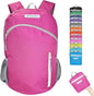 35L Foldable Waterproof Backpack For Outdoor Sports Travel Inside Wet Clothes Compartment Packable For Multiple