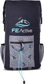 FE Active Waterproof 35L Insulated Cooler Backpack with Dry Ice Storage - Versatile for Camping, Beach & Fishing - Designed in California, USA - Back Pack Cooler - Waterproof Fishing Backpack