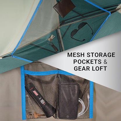 Coleman Skydome Series Camping Tent Weatherproof Tent Includes Pre-Attached Poles Rainfly Carry Bag and Unique Pattern Sets up in 5 Minutes