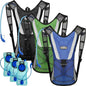3 Pack Hydration Backpack Pack with 2L Water Bladder, Hydration Pack with Hydration Bladder Hiking Running Cycling Biking Water Backpack Bag for Men and Women