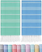 2 Packs Turkish Beach Towels Pool Towel Beach Mat Sauna Blanket Fast Drying Sand Proof Cute Aesthetic Travel Trip XXL Big Wet Cool Beaxh Towell Besch Tows Inside Bundle Couple Cat Each towela