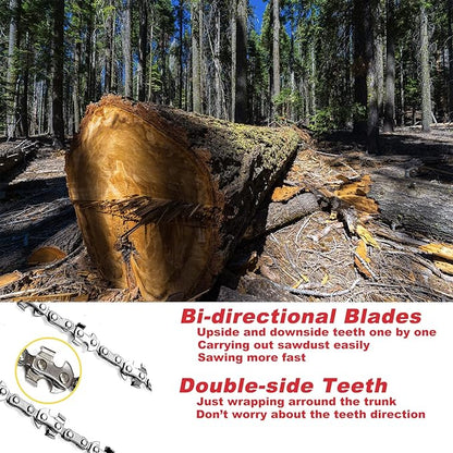 36 Inches handsaw, 48 Cutting Teeth/Blades(24 Double-side/Bi-Directional),With Carry Pouch and High Reach Tree Limb Hand Rope,For Outdoor Surviving,Camping,Hunting,Tree Branch Cutting
