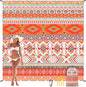 Beach Blanket Sandproof Extra Large Beach Mat Adults Waterproof Quick Drying Sand Free Mat Made by Premium Polyester with 4 Stakes & 4 Corner Pockets for Outdoor Travel Camping Hiking