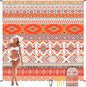 Beach Blanket Sandproof Extra Large Beach Mat Adults Waterproof Quick Drying Sand Free Mat Made by Premium Polyester with 4 Stakes & 4 Corner Pockets for Outdoor Travel Camping Hiking