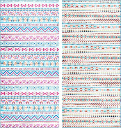 2 Pack Microfiber Beach Towel, Oversized Microfiber Pool Towel 75”x 35”, Sand-Free Beach Towel, Quick Drying Camping Towel, Super Absorbent Bath Towel Blanket, Soft Breathable and Lightweight