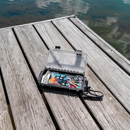 geckobrands Waterproof Dry Box with Silicone Liner – Durable, Dust-Proof, Crush-Proof Storage for Electronics and Gear