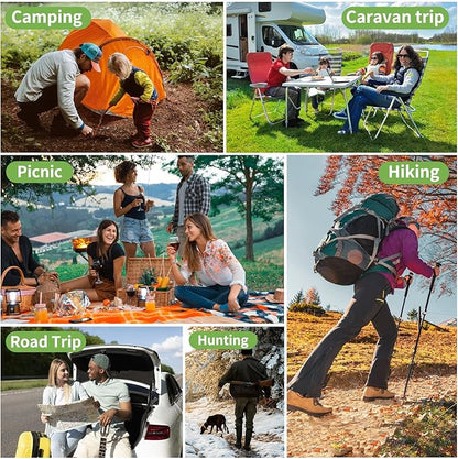 Biodegradable Camping Toilet Bags, 100 Count, 30L Capacity, Suitable for Outdoor Use, Portable and Disposable