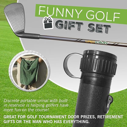 Uroclub Portable Urinal Funny Gag Gift for Men - Guaranteed to Keep You Out of The Woods - Golf Novelty Gifts