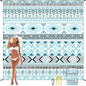 Beach Blanket, Sandproof Beach Mat, Waterproof Quick Drying Lightweight Outdoor Aztec Picnic Mat 79" X 83" for 2-4 Adults with Pocket for Travel, Camping, Hiking