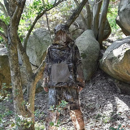 Mosquito Net Suit Camo Hunting Mesh Suit Bug Net Clothing with Hood Outdoor Protection No-See-Ums Garden Camping
