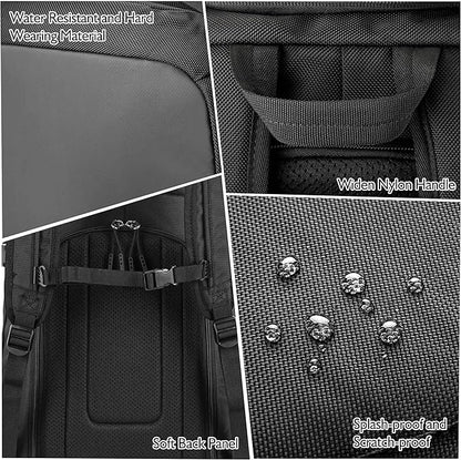 Unigear Ski Boot Bag Backpack for Helmet 50L/70L, Goggles, Gloves, Skis, Snowboard & Accessories (Black)