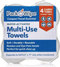 Disposable Compressed Towel Tablets - Absorbent, Durable & Reusable Paper Towels - Great Cleaning Cloths, Camping Towels & Soft, Eco-Friendly Baby Wipes - 8.5”x11” - (20 Towels & 4 Tubes)